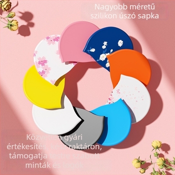 Felnőtt szilikon úszósapka, alkalmas úszásra és vízi tevékenységekre