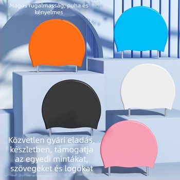 Felnőtt szilikon úszósapka, alkalmas úszásra és vízi tevékenységekre