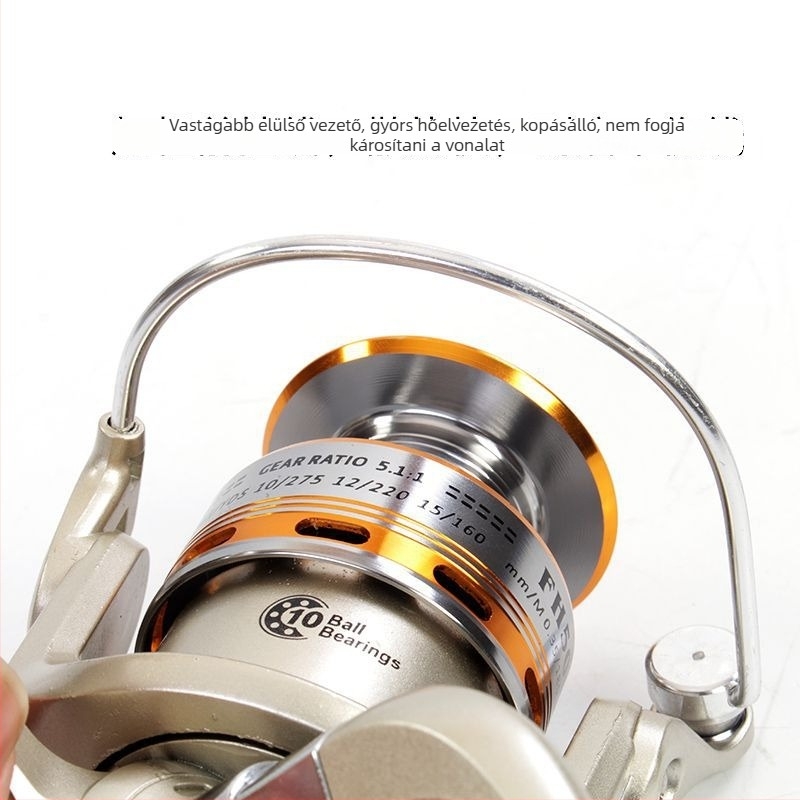 Tengeri horgászorsó teljes fém váz, spinning, hosszú dobás