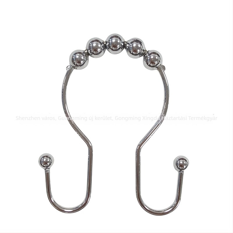 Rozsdamentes acél zuhanyfüggöny kampó, dupla kampó, modern és minimalist dizájn