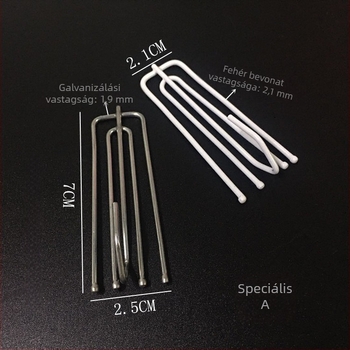 Vasból készült függönykampó, négyágú kampó, univerzális függöny tartozék, modern minimalist stílus