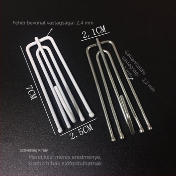 Vasból készült függönykampó, négyágú kampó, univerzális függöny tartozék, modern minimalist stílus