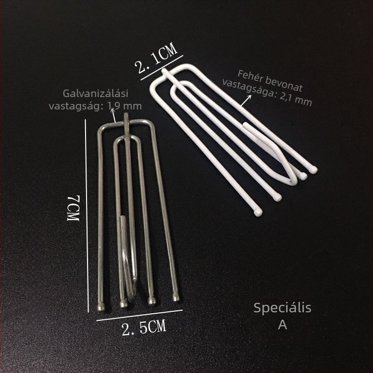 Vasból készült függönykampó, négyágú kampó, univerzális függöny tartozék, modern minimalist stílus