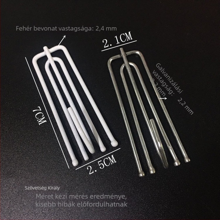 Vasból készült függönykampó, négyágú kampó, univerzális függöny tartozék, modern minimalist stílus