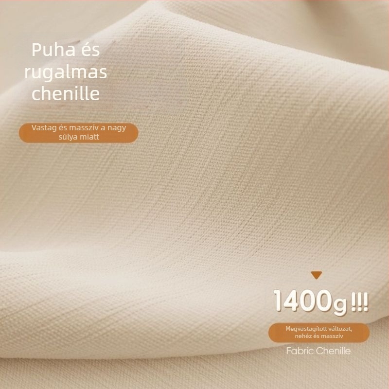 Kétoldalas chenille blackout függönyök nappalira és hálószobára, luxus hotell vila stílusú