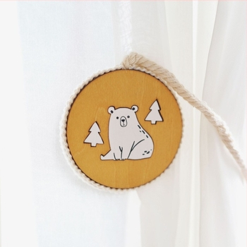 Faanyagú függönykötőszalag mágneses csattal, Bolian, testreszabható, felület festett