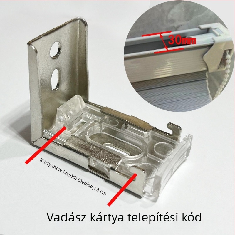 Római/roló árnyékoló kód tartó – gyöngyös, puha géz függöny telepítési kiegészítő