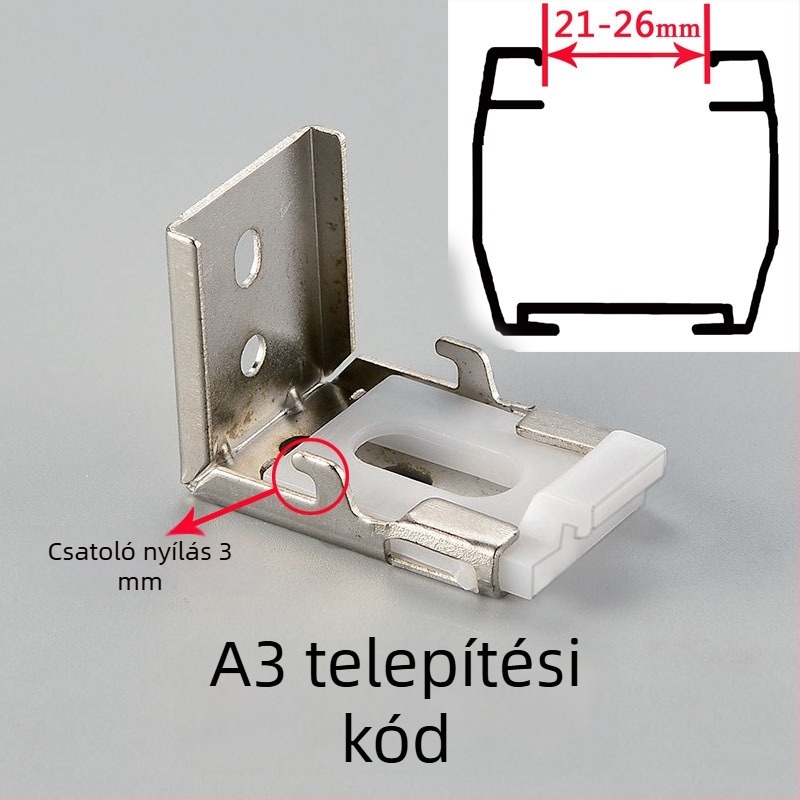 Római/roló árnyékoló kód tartó – gyöngyös, puha géz függöny telepítési kiegészítő