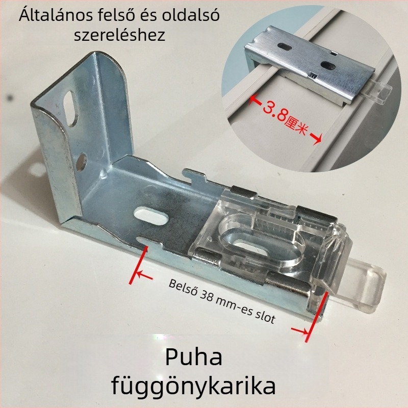 Római/roló árnyékoló kód tartó – gyöngyös, puha géz függöny telepítési kiegészítő