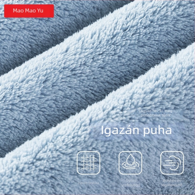 Korall fleece törölköző, nagy méret, kiváló nedvszívó, puha, nem hullik szál, egyes kiszerelés, ajándékdoboza
