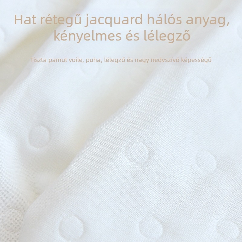 Újszülött fürdető törölköző, 100% pamut, jacquard, 300–400 g