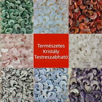 Holdkristály dísz, nyers kristály, egyedi csomagolású PP zacskóban, modern egyszerű stílus, DIY ékszerekhez