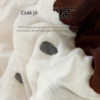 Baba törölköző takaró - tíz rétegű pamut géz, kevesebb mint 300 g, egész éves használatra, rajzfilm mintával