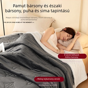 Tej színű háromrétegű plüss takaró kanapéra, ágyra és irodába