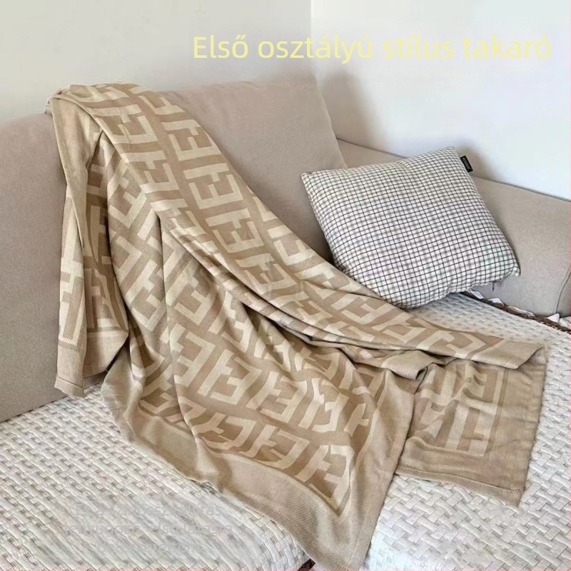 Geometriai mintázatú poliészter utazótakaró, nyáron hűsítő utazó takaró a repülőgépen, könnyű luxus, minden évszakban használható.