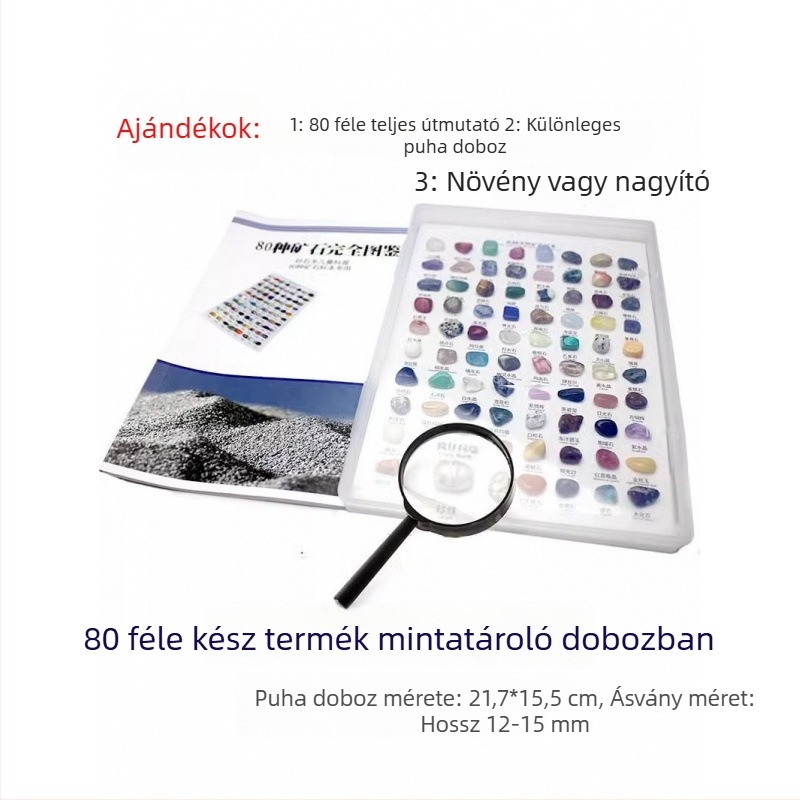 Kristály ásványi példányok kiállításra — természetes kristályok gyerekeknek felfedezéshez és tanuláshoz; Márka: YGDE; Anyag: Egyéb; Stílus: Modern minimalizmus; Kivitelezés: Gravírozás; Születésnapra ajándék