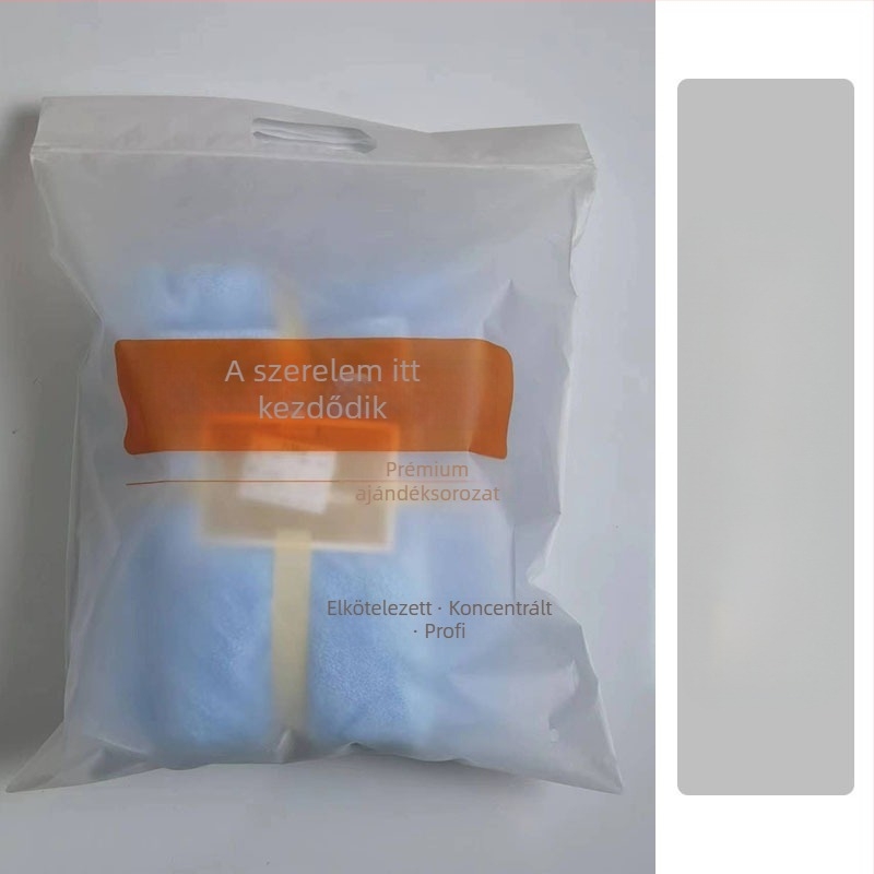 Ajándék törölközőkészlet dobozban, korall fleece, 320 g, sima szövés, logó nyomás elérhető