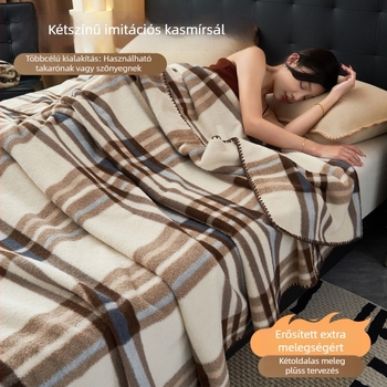 Kanapé pléd imitált kasmírral, 5000 g és több, tavasz és ősz, egyszerű és modern stílus, kémiai rostos pléd, Rice blue