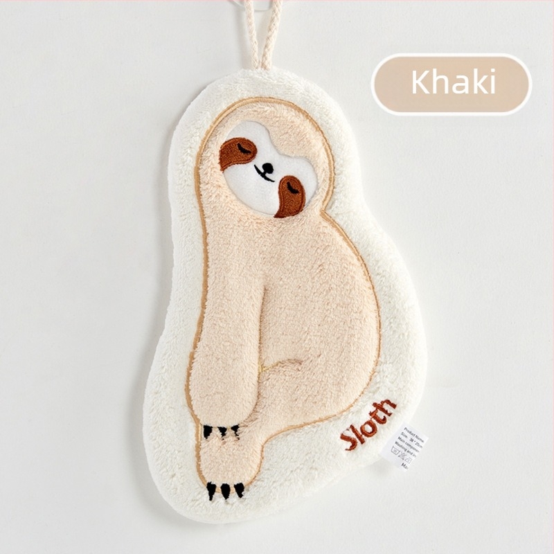 Gyerekeknek szóló korall velúr kéztörlő hímzéssel, akasztatható, szagtalan, nedvszívó; Anyag: korall velúr; Tömeg: 30–50 g; Szálak: 32 szál; Gyártási folyamat: hímzés, varrás; Testreszabható