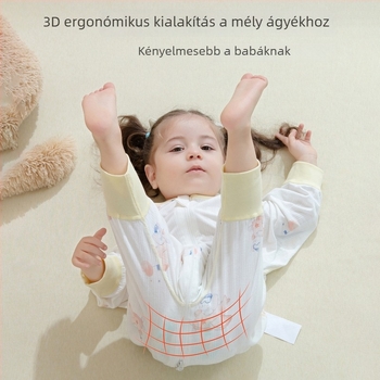 Gyerekeknek szánt hálózsák bambuszrost anyagból, állandó hőmérséklet, nedvességelvezető, rajzolt mintával, ujjas kivitel