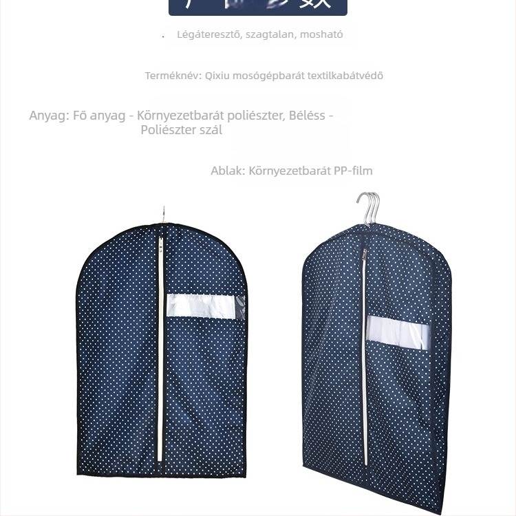 Ruhák porvédő tok, univerzális stílus, selyem virág anyag, porvédő