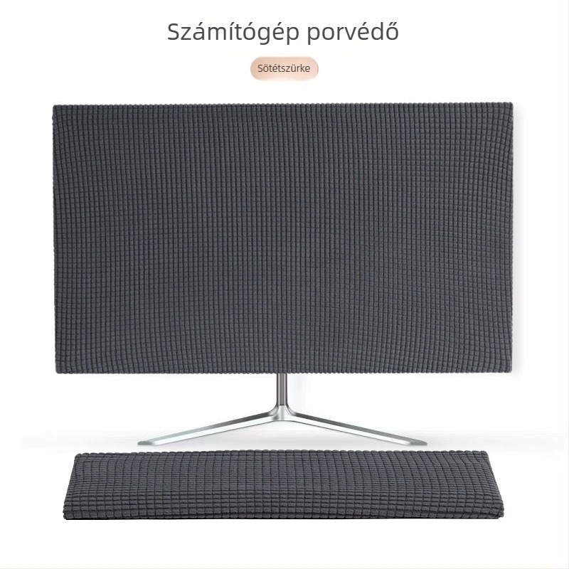 Asztali monitor porvédő és billentyűzetvédő – poliészter, márka Buwu, egyszerű stílus, számítógép védőfedél