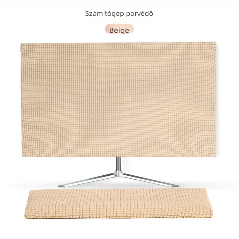 Asztali monitor porvédő és billentyűzetvédő – poliészter, márka Buwu, egyszerű stílus, számítógép védőfedél
