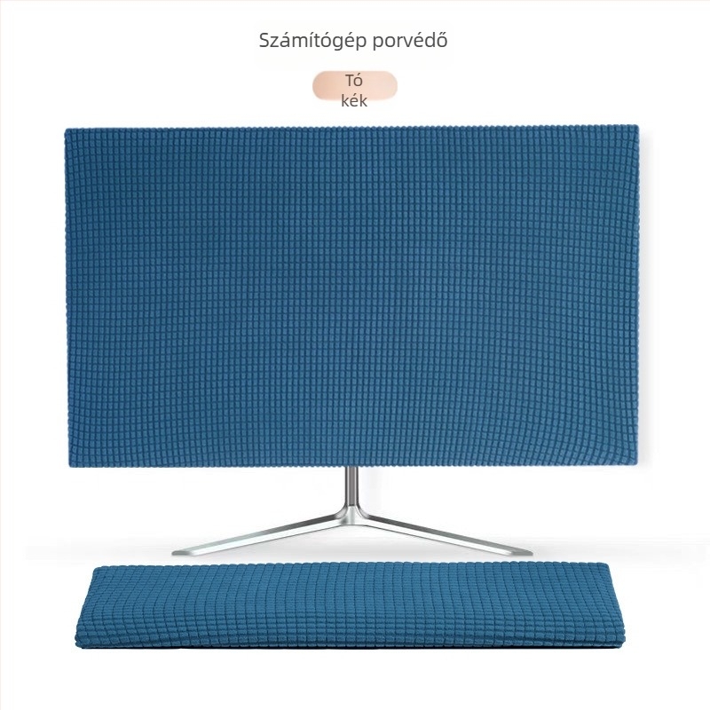 Asztali monitor porvédő és billentyűzetvédő – poliészter, márka Buwu, egyszerű stílus, számítógép védőfedél