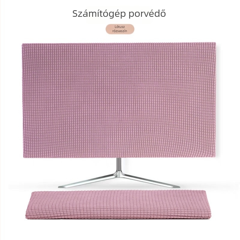 Asztali monitor porvédő és billentyűzetvédő – poliészter, márka Buwu, egyszerű stílus, számítógép védőfedél