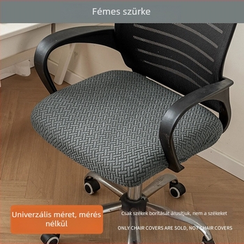 Irodai szék huzat flanel anyagból, csúszásmentes, kopásálló, porálló, négyszögletes forma, skandináv stílus.