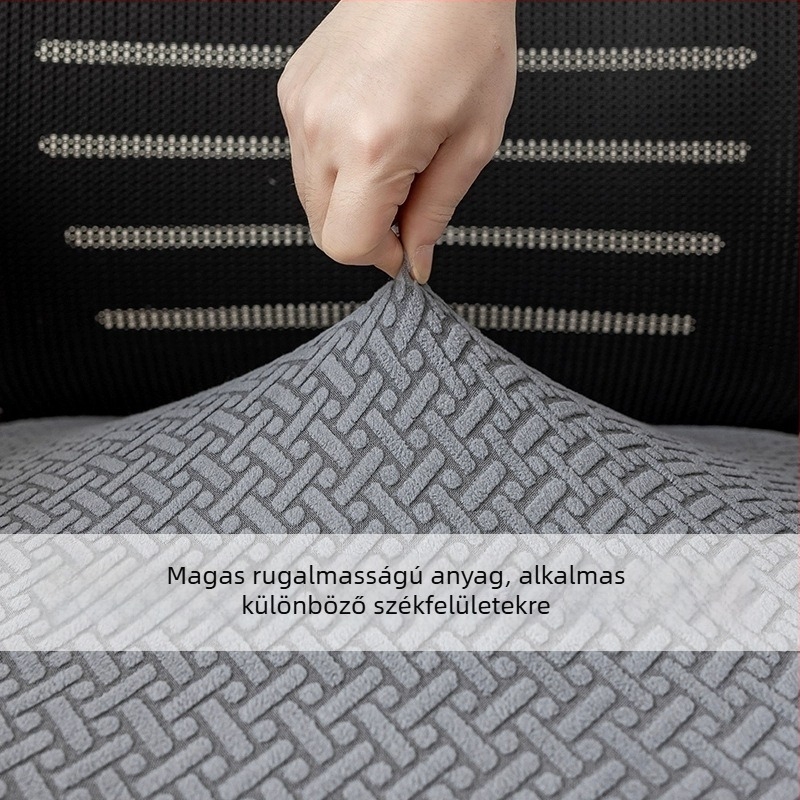 Irodai szék huzat flanel anyagból, csúszásmentes, kopásálló, porálló, négyszögletes forma, skandináv stílus.