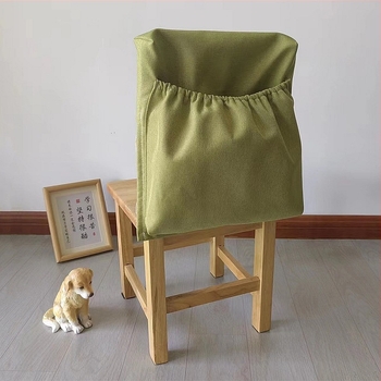 Óvoda-gyerekeknek szánt szék készlet porvédő huzattal a hátsó részén, hátsó tároló zsebbel, könyvakasztóval és megerősített hátsó résszel.