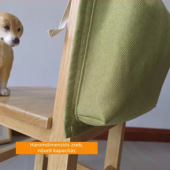 Óvoda-gyerekeknek szánt szék készlet porvédő huzattal a hátsó részén, hátsó tároló zsebbel, könyvakasztóval és megerősített hátsó résszel.