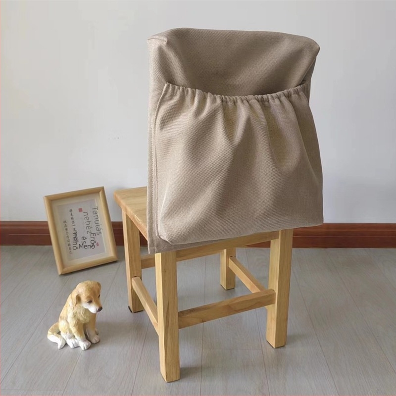 Óvoda-gyerekeknek szánt szék készlet porvédő huzattal a hátsó részén, hátsó tároló zsebbel, könyvakasztóval és megerősített hátsó résszel.