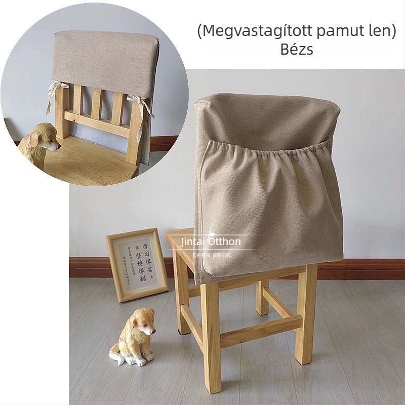 Óvoda-gyerekeknek szánt szék készlet porvédő huzattal a hátsó részén, hátsó tároló zsebbel, könyvakasztóval és megerősített hátsó résszel.