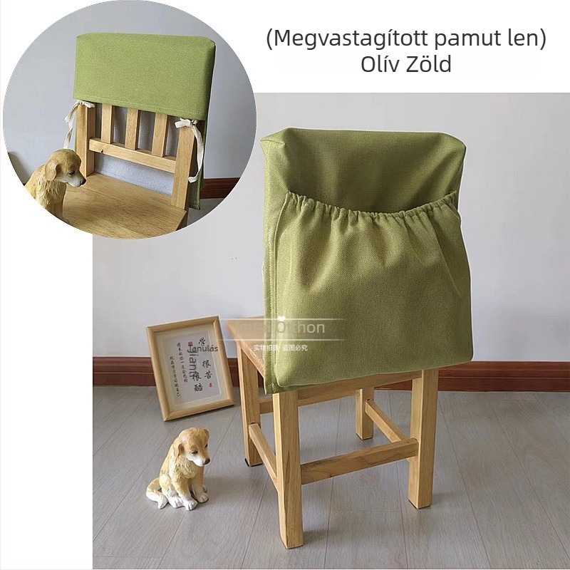 Óvoda-gyerekeknek szánt szék készlet porvédő huzattal a hátsó részén, hátsó tároló zsebbel, könyvakasztóval és megerősített hátsó résszel.