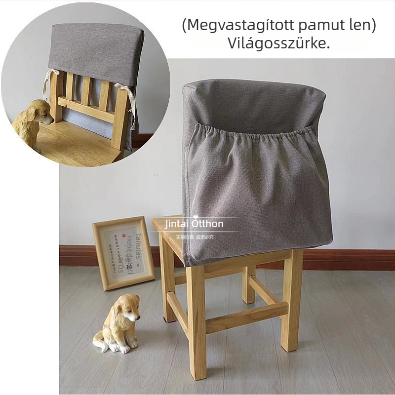 Óvoda-gyerekeknek szánt szék készlet porvédő huzattal a hátsó részén, hátsó tároló zsebbel, könyvakasztóval és megerősített hátsó résszel.