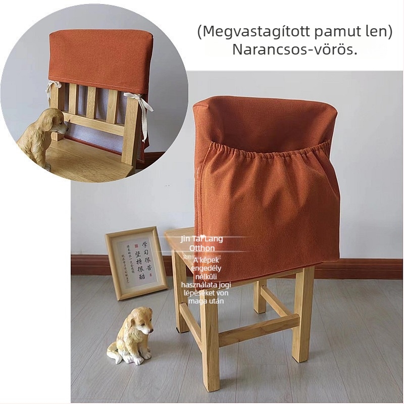 Óvoda-gyerekeknek szánt szék készlet porvédő huzattal a hátsó részén, hátsó tároló zsebbel, könyvakasztóval és megerősített hátsó résszel.