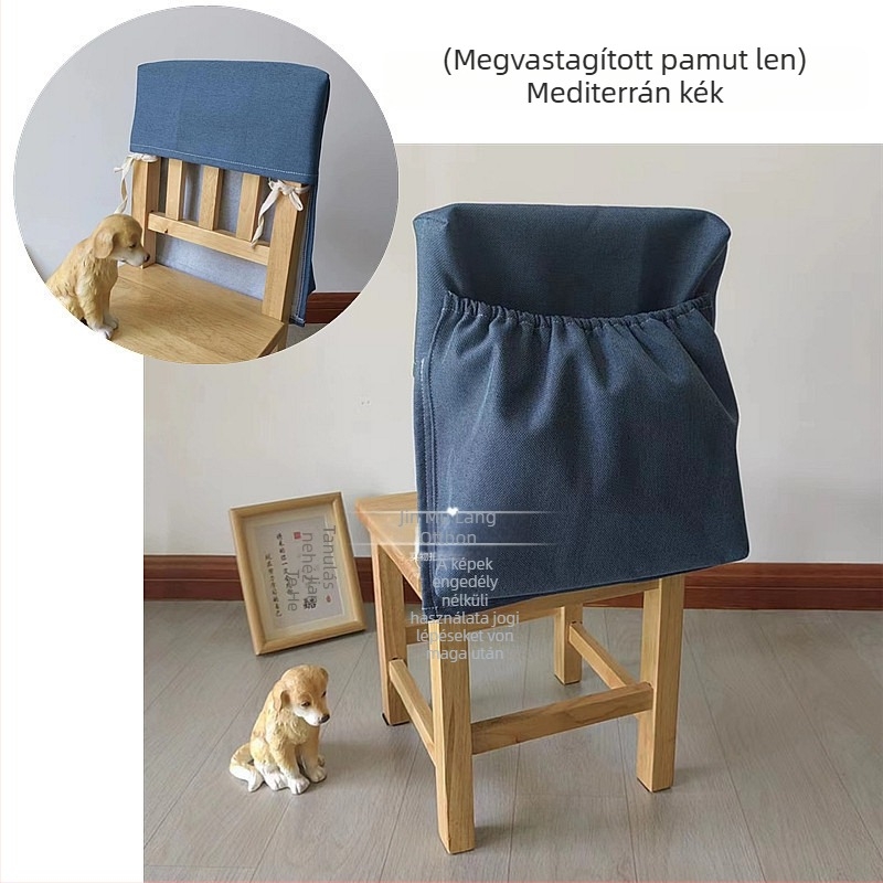 Óvoda-gyerekeknek szánt szék készlet porvédő huzattal a hátsó részén, hátsó tároló zsebbel, könyvakasztóval és megerősített hátsó résszel.