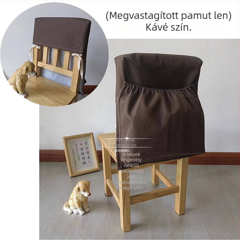 Óvoda-gyerekeknek szánt szék készlet porvédő huzattal a hátsó részén, hátsó tároló zsebbel, könyvakasztóval és megerősített hátsó résszel.