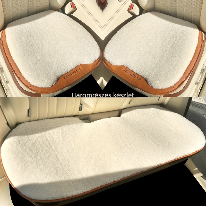 Autóülésvédő plüssből, téli kivitel, teljes elő- és hátsó ülésfedés, nem testreszabható, engedélyezett magánmárka