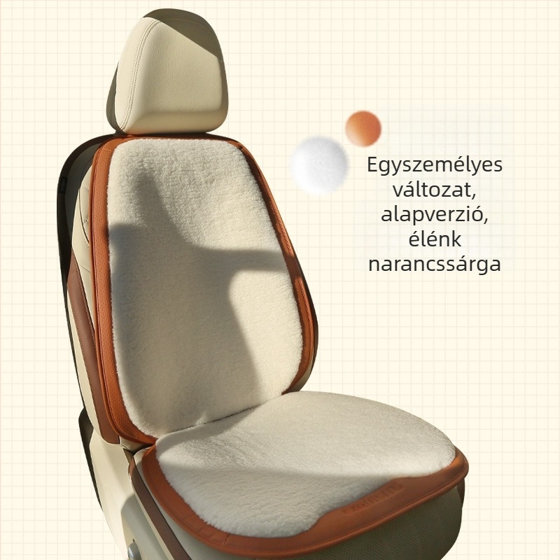 Autóülésvédő plüssből, téli kivitel, teljes elő- és hátsó ülésfedés, nem testreszabható, engedélyezett magánmárka