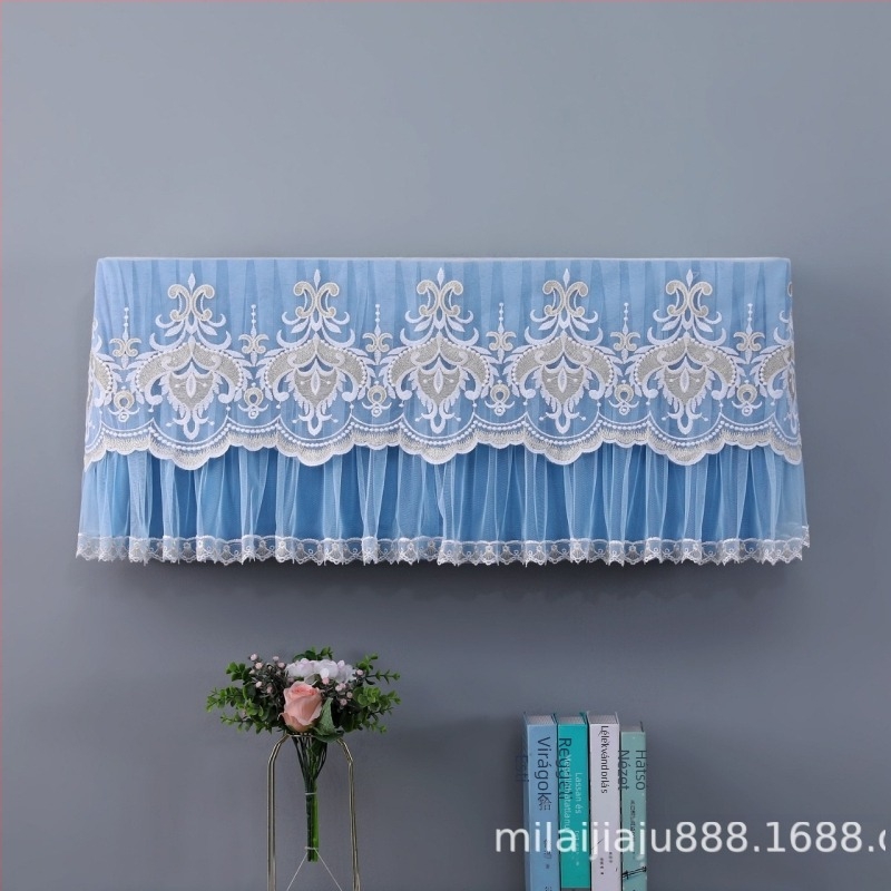 Miranda falra szerelhető klíma takaró, porvédő függöny, otthoni használatra, pamut-linen anyag, minimalist stílus