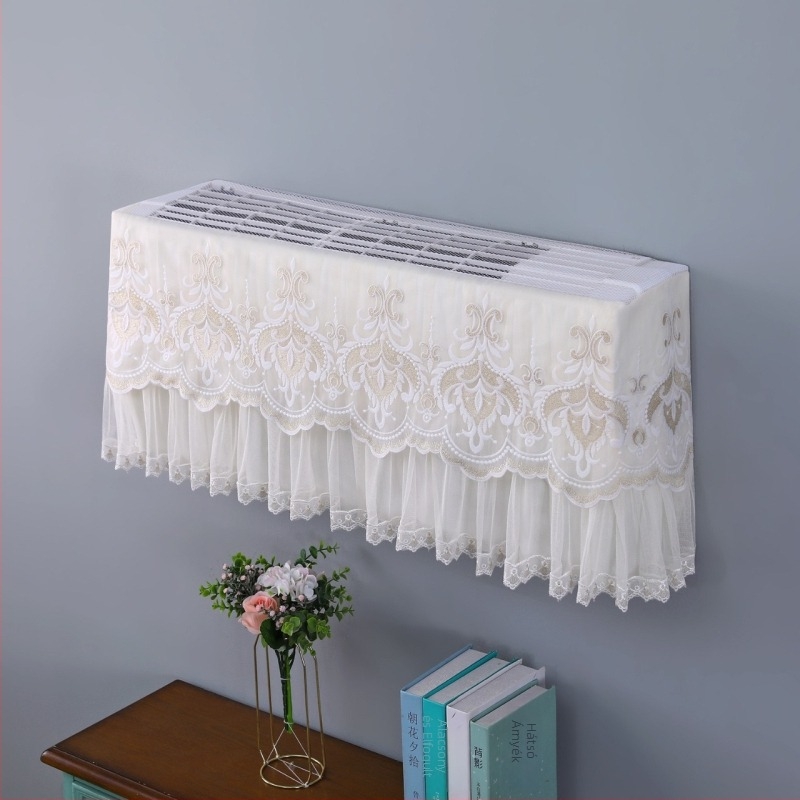 Miranda falra szerelhető klíma takaró, porvédő függöny, otthoni használatra, pamut-linen anyag, minimalist stílus