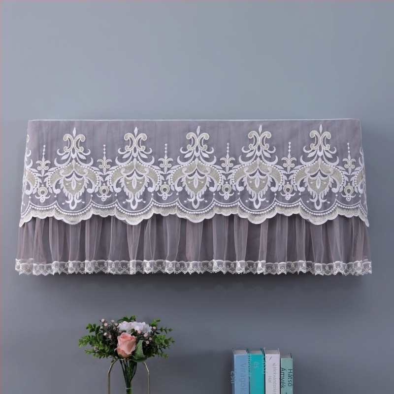 Miranda falra szerelhető klíma takaró, porvédő függöny, otthoni használatra, pamut-linen anyag, minimalist stílus