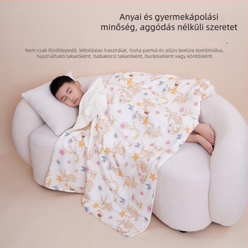 Személyre szabott újszülött fürdőlepedő kötény kapucnival, abszorbeáló coral fleece + géz, 300–400 g, varrás a széleken, mintázat személyre szabható