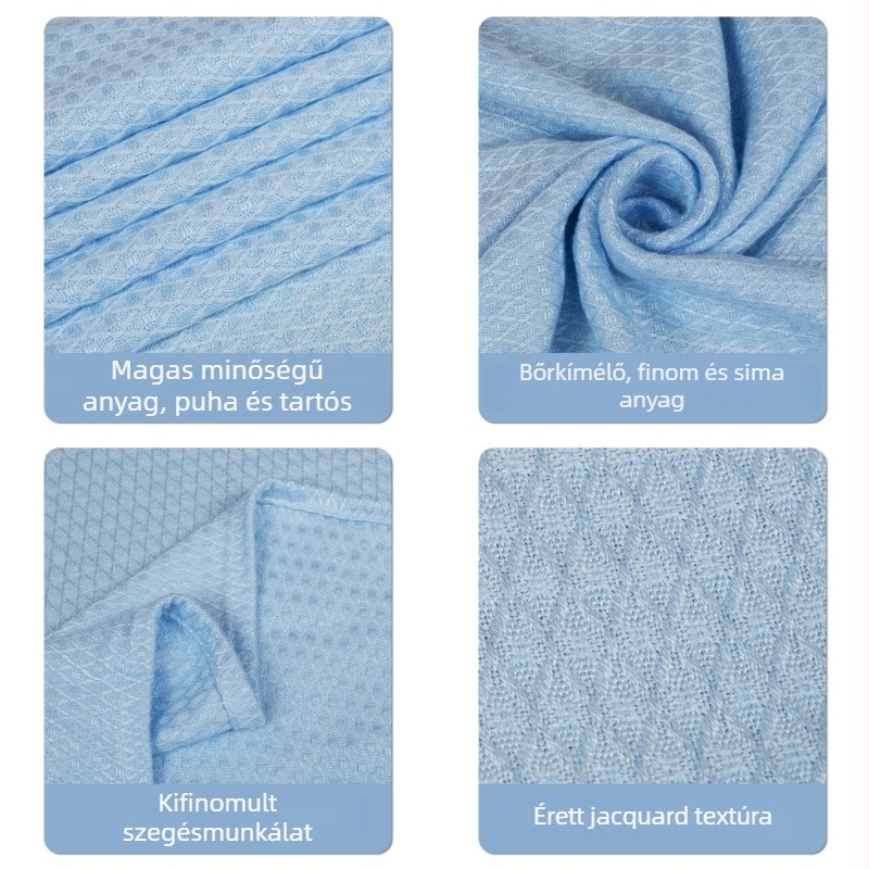 Bambuszrostból készült jégselyem takaró, 1000–1499 g, Nyár, Egyszínű, Modern minimalist stílus