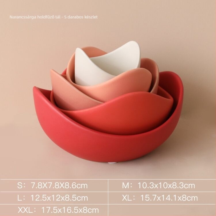 Kerámia lotusz készlet – tálak és tányérok, modern minimalist stílusú Wei Qian-tól (Anyag: porcelán; Kategória: Tálak és tányérok; Csomagolás: karton; Márka: Wei Qian)