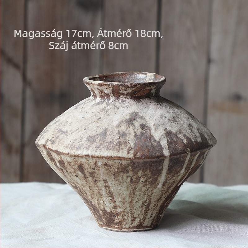 Váza monocis mázolt porcelánból, stílus csendes szél