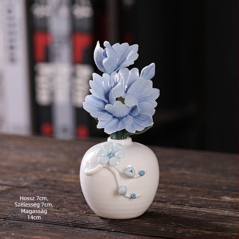 Porcelán váza — modern minimalist stílus, asztali dísz, Anyag: porcelán, Csomagolás: Standard